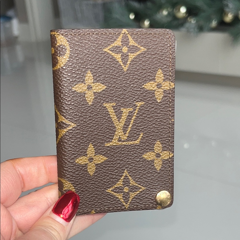Louis Vuitton Brown Canvas Monogram Card & Photo Holder